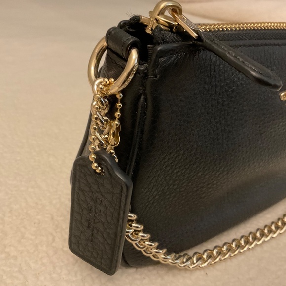 Coach leather black /gold Nolita 19 new with no tags - Picture 3 of 14